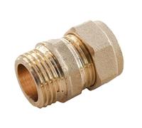 Oracstar Compression Straight Connector - Male 15mm x 1/2" MI