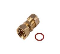 Oracstar Pf15 Compression Straight Coupler Br (15mm X 0.5In)