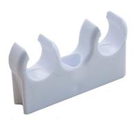 Oracstar PPS121D PPS137 15mm Double Pipe Clips, White