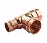 Oracstar Pre-Soldered Reducing Tee Connector Bronze (15mm X 22mm X 22mm)