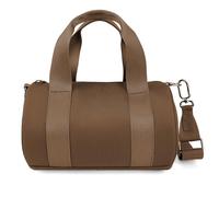 ORAD Knitted Nylon Handbag,Adjustable Strap Shoulder Bag,Sports Bucket Bag,Travel Bags, Unisex Multi-functional Gym Bag, Brown, Fashion