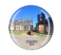 Oradour-sur-Glane France Fridge Magnet Travel Souvenir Whiteboard Crystal Magnetic Sticker