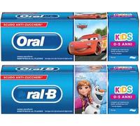 OraI- B for Kids 1 Frozen & 1 Car Toothpaste 75 mL, 3+ Years - Pack of 2