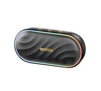 Oraimo SpaceBox Portable Bluetooth Speaker with LED Lights, App Control, 30-Hour Playtime Wireless Speaker, Boost Battery Life, HD Microphone, TF Card & FM Radio, Rechargeable via Type-C (Black)
