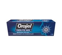 Orajel Mouth Gel, Denture and Ulcer Relief, Fast Acting Oral Care Treatment, Benzocaine 10%, 5.3g