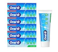 Oral-B 1•2•3 Extra Fresh Toothpaste 75ml, Pack of 6 | with Active Fluoride for Anti-Cavity Protection, Whitening & Long-Lasting Fresh Breath