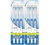 Oral-B 123 Indicator Medium Manual Toothbrush, Gentle On Teeth and Gums, Medium Bristles (Pack of 2)