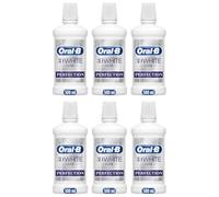 Oral-B 3D White Luxe Perfection Mouthwash for Fresh Breath 500ML - Pack of 6