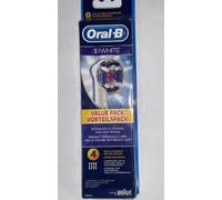 Oral-B 3D White Electric Toothbrush Replacement Heads Powered by Braun Pack of 4
