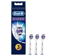 Oral-B 64708760-EB18 3D White Replacement Rechargeable Toothbrush Heads - Pack of 3