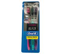 Oral B All Rounder Toothbrush Black Edition Pack of 3 Medium