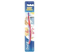 Oral-B Baby Manual Toothbrush Featuring Winnie the Pooh Characters, Extra Soft Bristles, 0-2 Years Old, Multicoloured