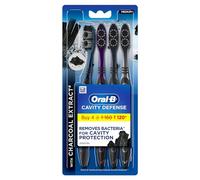 Oral-B Toothbrush Cavity Defense 123 – Medium Black – Pack of 4