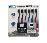 Oral-B Charcoal Toothbrush Soft (Pack of 6)
