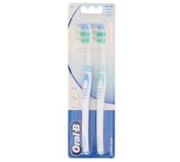 Oral-B Classic Care 1.2.3 Medium Toothbrush - 2 Pack | Gentle on Gums, Cleans Teeth, Easy Grip Handle | Made in Ireland | Random 1 or 2 Colours - Oral Hygiene, Dental Care Essentials