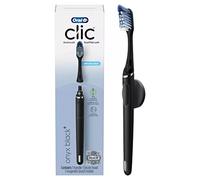 Oral-B Clic Manual Toothbrush, Onyx Black, with Magnetic Toothbrush Holder - 1 Count 049-09-6257 1.0 Count