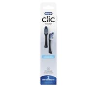 Oral-B Clic Toothbrush Replacement Heads, 2 Count toothbrushes, Black Refill