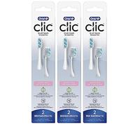 Oral-B Clic Toothbrush Sensitive Clean Replacement Brush Heads, White, 2 Count (Pack of 3)