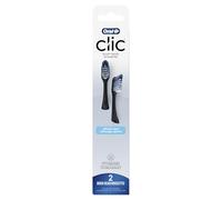 Oral-B Clic Toothbrush Ultimate Clean Replacement Brush Heads, Black, 2 Count