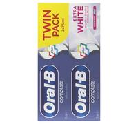 Oral-B Complete Extra White Toothpaste, Clean White, 2 x 75ml