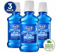 Oral-B Complete Lasting Freshness Mouthwash Arctic Mint 250 ml New -3 value pack