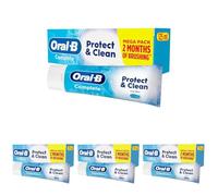 Oral-B Complete Protect & Clean Toothpaste with Antibacterial Zinc and Long-Lasting Freshness Technology, 125ml (Pack of 4)