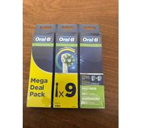 Oral-B Cross Action 9-Pack Tooth Brush Heads Replacement White
