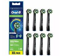 Oral-B Cross Action Black Replacement Toothbrush Heads Pack of 8