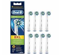 Oral-B CrossAction 80339341 toothbrush head 8 pc(s) Blue, Green, White