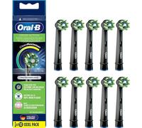 Oral-B CrossAction Black Edition Toothbrush Heads with CleanMaximiser Bristles for Superior Cleaning Pack of 10