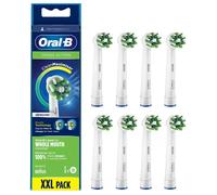 Oral-B Cross Action Replacement Toothbrush Heads 8 Pack White