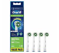 Oral-B CrossAction Toothbrush Heads Pack Of 4 Replacement Refills For Electric Rechargeable Toothbrush