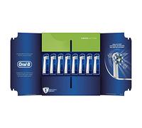 Oral-B CrossAction Toothbrush Heads Pack Of 8 Replacement Refills For Electric Rechargeable Toothbrush, Mailbox Sized Pack