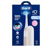 Oral-B Electric Toothbrush iO 2 Pink, 3 Silent Brushing Modes Including Softness, Pressure Sensor, Replacement Oral B Brush, Travel Case