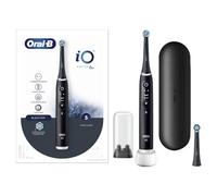 Oral-B iO 6N Black Bluetooth Connected Electric Toothbrush, 2 Brushes, 1 Travel Case