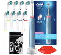 Oral B Electric Toothbrush Pro 3 3000 Blue 8 Attachments Sensitive Clean