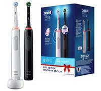 Oral B Electric Toothbrush Pro 3 3900 Duo Black White 3 Modes Battery