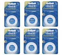 Oral-B Essential Floss Unwaxed 50m - Pack of 6