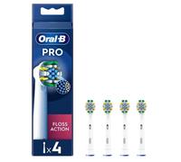 Oral-B FlossAction Toothbrush Head with CleanMaximiser Technology, 4 Pack