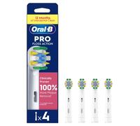 Oral-B FlossAction White Electric Toothbrush Replacement Refill Heads Pack of 4