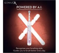 Oral-B Genius X Electric Toothbrush Blush Pink Floral Grandeur Powered By Braun