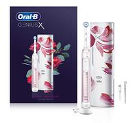 Oral-B Genius X Electric Toothbrush with Artificial Intelligence, App Connected Handle, 1 Toothbrush Head & Travel Case, 6 Mode Display with Teeth Whitening, 2 Pin UK Plug, Blush Pink
