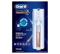 Oral-B Genius X Electric Toothbrush with Rechargeable Handle with Artificial Intelligence and 1 Replacement Head, Pink