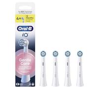Oral-B Gentle Care Replacement Brushes, Pack of 4, White | iOS Electric Toothbrush Refills, 4000 Soft Strands for Gentle Gum Brushing