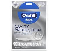 Oral-B Glide Cavity Protection Dental Floss Picks, Helps Prevent Cavities, 75 Count