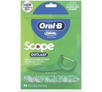 Oral B Glide Floss Picks Plus Scope Outlast - Long Lasting Mint - 75 ct