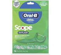 Oral B Glide Floss Picks Plus Scope Outlast - Long Lasting Mint - 75 ct