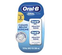 Oral-B Glide Healthy Gums, Glide Dental Floss Twin Pack, Unflavored, 100 M