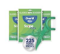 Oral-B Glide Mint Dental Floss Picks with Long Lasting Scope Flavor, 75 Picks