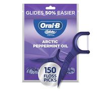 Oral-B Glide Peppermint Dental Floss Picks with Arctic Peppermint Oil Flavor, 150 Picks